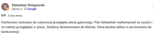 Opinia klienta 1